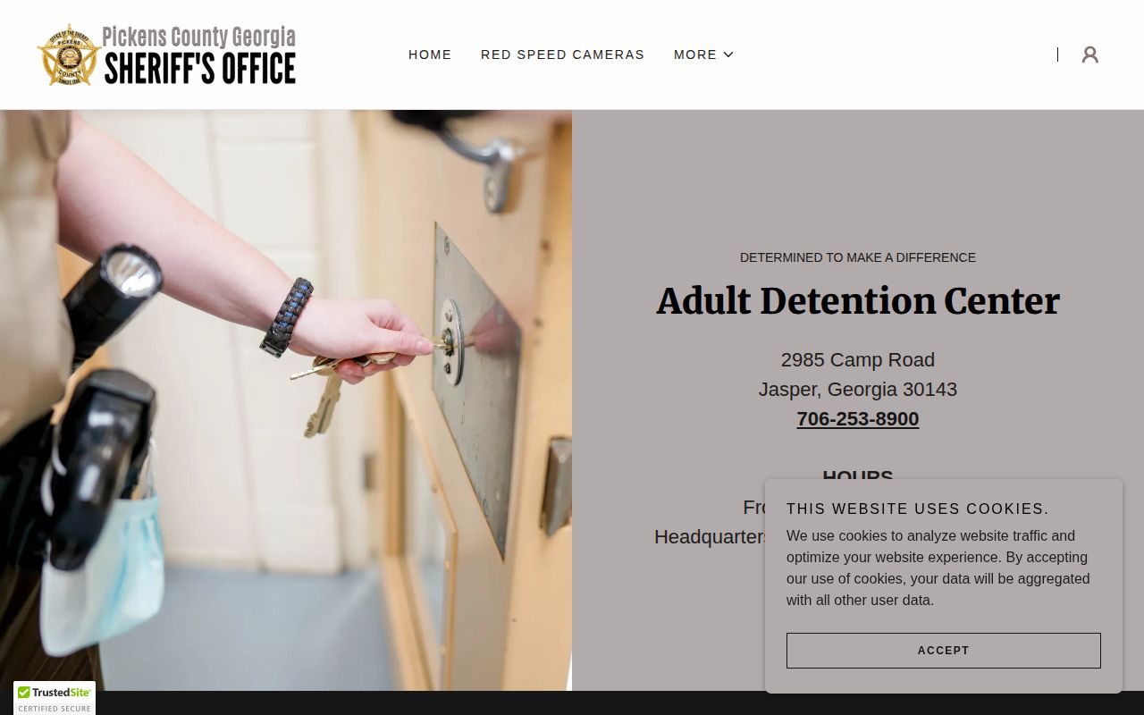 Pickens County Adult Detention Center release and jail operations source