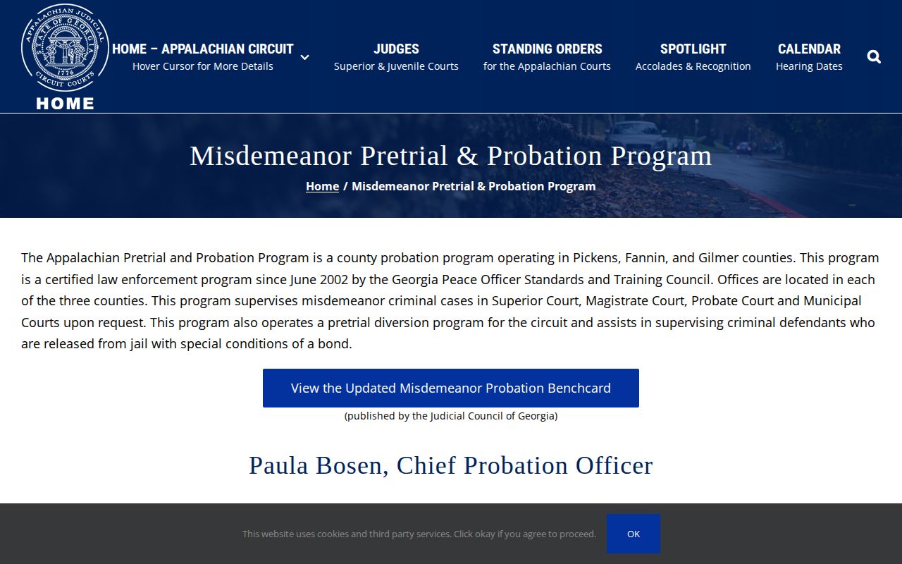 Appalachian Misdemeanor Pretrial and Probation Program page